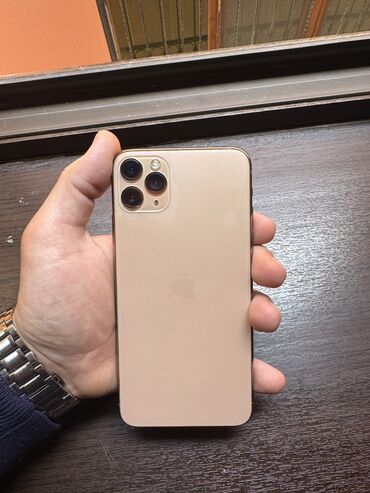 Apple iPhone: IPhone 11 Pro Max, 64 GB, Qızılı, Zəmanət, Barmaq izi