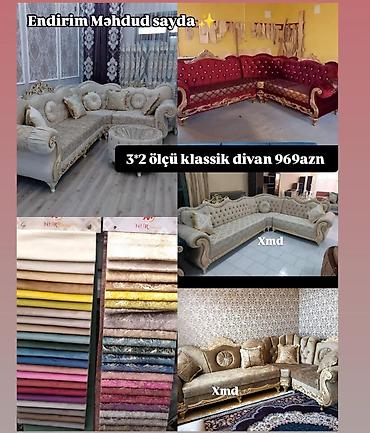 Künc divan, Qonaq otağı üçün, Parça, Açılmayan