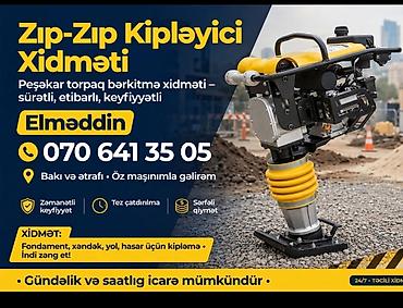 ucuz lazer: Zip-Zip kipleyici (torpaq bərkidici) icarəsi və xidməti - Torpaq — 4
