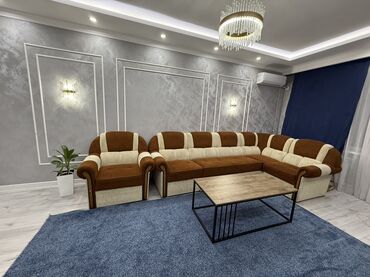 прошивка телевизора: Ашкана үчүн жумшак бурчек, түсү - Күрөң
