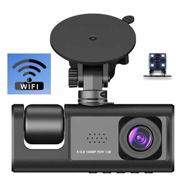 цена видеорегистратора для машины: Видеорегистратор Wi Fi 3в1. 3 камеры. Основной, Салон, Задний. Можно