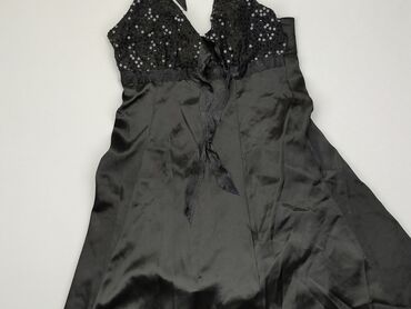 czarna sukienki rozkloszowana elegancka: Sukienka, M, stan - Dobry