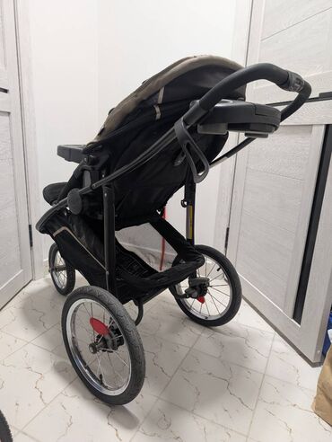 Коляски: Коляска, цвет - Черный, Б/у — 3