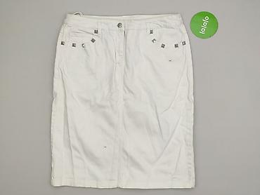 biale trampki ck: Denim, Spódnica damska, rozmiar L — 2