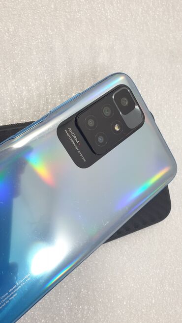 Redmi: Redmi, Redmi Note 10, Б/у, 128 ГБ, цвет - Голубой, 2 SIM
