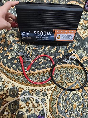 Инверторы: Инвертор DC→AC JIANAN 5500W Описание: - Мощность: 5500 Вт (указано на — 2