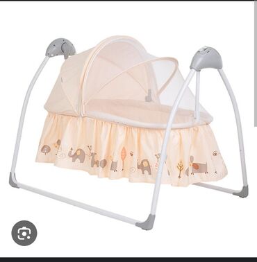 детское кресло эрго: Люлька, Бешик, Металл, түсү - Саргыч боз