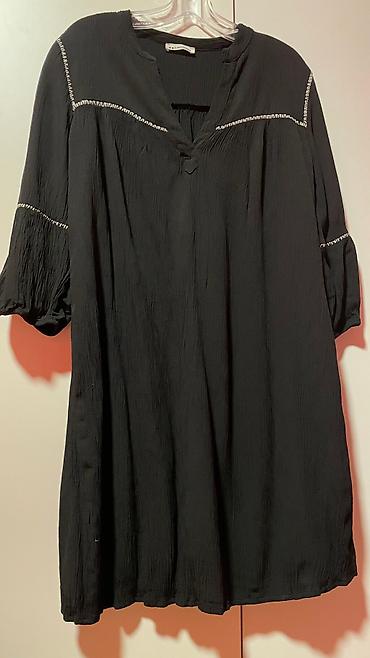 stitch devojka: Crna tunika, predivnog svilenkastog materijala, lepo pada, 3/4 rukavi — 4