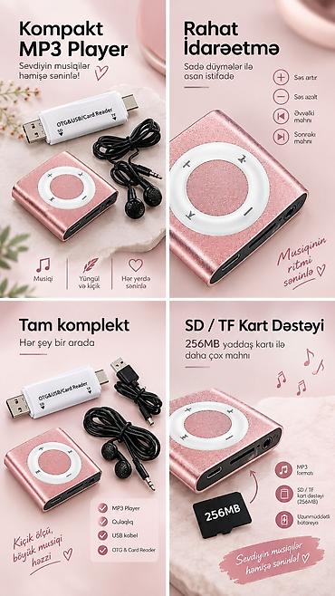mini clip mp3 player: Kompakt MP3 Player – sevdiyin musiqilər həmişə səninlə! — 1