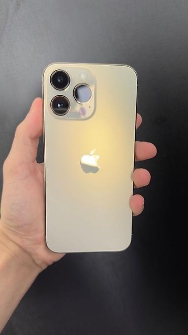 iphone 13 pro max islenmis: IPhone 14 Pro Max, 128 GB, Qızılı, Simsiz şarj — 1