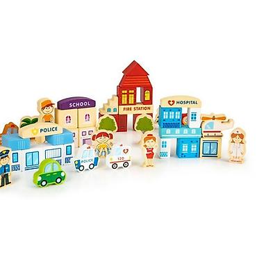 roccobarocco torbe: DRVENE EDUKATIVNE KOCKE CITY ZOO – 120 komada Brend: ECO TOYS Šifra — 2