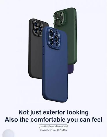 Maske i futrole za telefone: Maska Nillkin Lens Wing Magnetic za iPhone 14 Pro Max 6.7 ljubicasta — 6