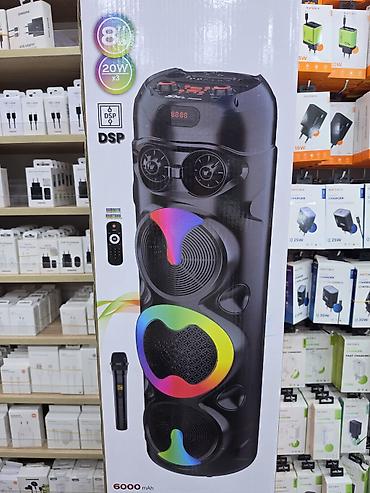 remax mp3 player: Portativ Partnyor Səs Sistemi – DSP, 8" woofer, RGB işıqlar — 1