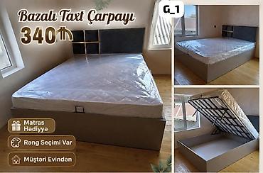 2 nəfərlik carpayı: Bazalı taxt çarpayı – G_1 modeli - Ölçü: ikinəfərlik taxt formatı — 1