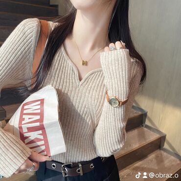 свитер с рукавом реглан: Женский свитер, Средняя модель