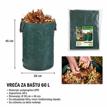 KMT vreća za listove 60 L – praktično rešenje za baštu i dvorište. -