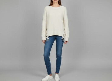 ażurowy sweter na szydełku: H&M, Sweter damski, rozmiar S