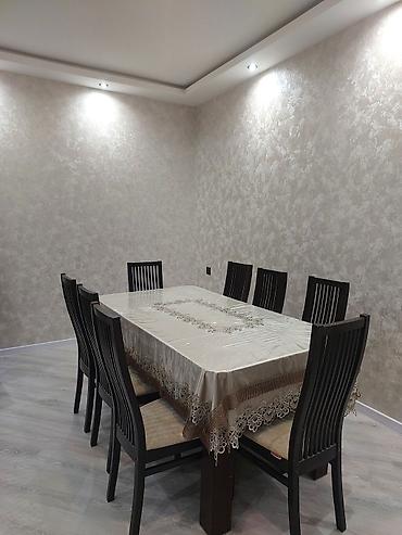 vita 8 nəfərlik: 8 nəfərlik yemək otağı dəsti - Tərkib: 1 ədəd iri düzbucaqlı masa + 8 — 1