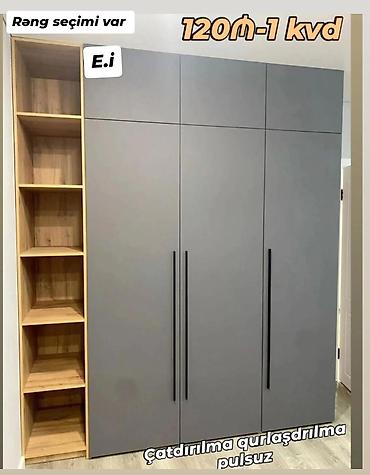 metbex divanlari: Düz dolab, Mətbəx üçün, Qarderob, Açılan, Quraşdırıla bilən, 3 qapılı — 1
