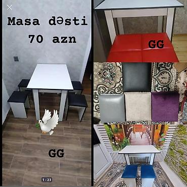 Mətbəx üçün, Yeni, Açılmayan, Dördbucaq masa, 4 stul lalafo.az -da Mətbəx üçün, Yeni, Açılmayan, Dördbucaq masa, 4 stul