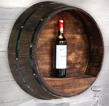 Mebellərin yığılması: Dekorativ yumru dolab-çəllək, sifarişlə hazırlanması. Restoran bar — 21