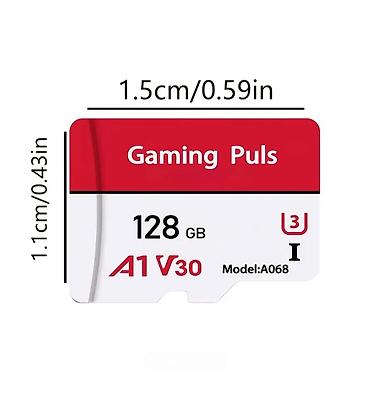 micro qulaqciq: 128 GB microSD yaddaş kartı – Gaming Puls A1 V30 U3 (Model: A068) TAM — 2