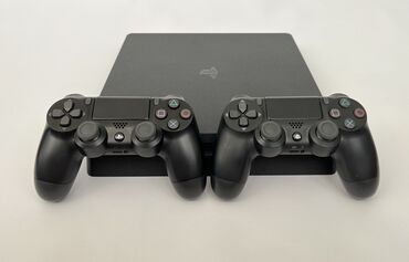 ps4 в рассрочку: Sony PS4 Slim 45игр + 2джойстика + доп.память 500гб (общий 1000гб)