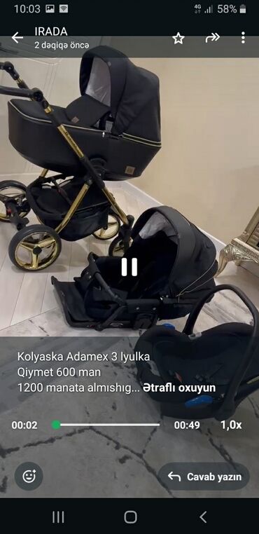 Qazanlar: 3-ü 1-də araba, Adamex, İşlənmiş, Ünvandan götürmə