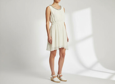 sukienka z baskinką na wesele: Women`s dress, size S