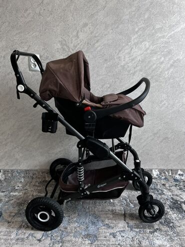 Коляски: Коляска, цвет - Коричневый, Б/у — 3