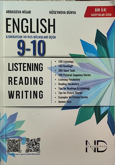 listening reading: Məhsul: “ENGLISH 9-10 – Listening, Reading, Writing” tədris vəsaiti — 1