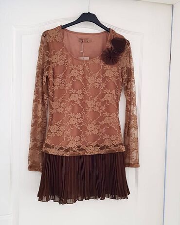 st george haljine: M (EU 38), color - Brown, Evening, Long sleeves