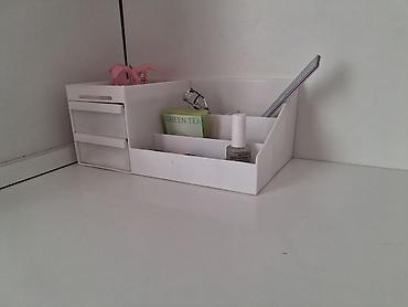 чемодан для косметики цена: Органайзер для косметики и мелочей, настольный - Материал: пластик — 3