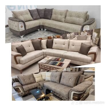 Divan və kreslo dəstləri: Künc divan, Pufik, Bazasız, Açılmayan — 29