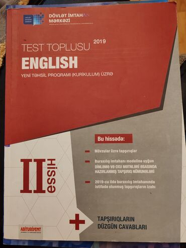 ingilis dili 1 ci hisse test toplusu cavablari: Test toplusu, ingilis dili, 2ci hissə