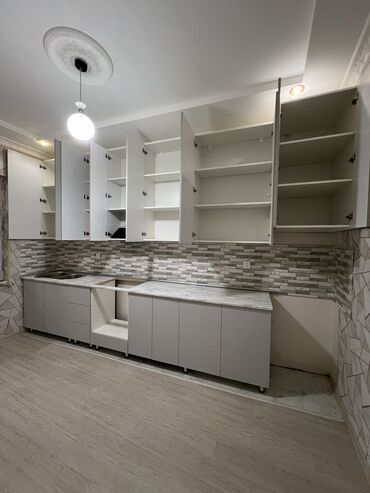 Sifarişlə mətbəx mebeli: Sifarişlə mətbəx dəsti, Özü çəkən petlələr, MDF, Kredit var, Pulsuz çatdırılma — 9