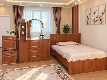 купить чехол для гладильной доски: Спальный гарнитур, Б/у, ДСП, цвет - Коричневый — 1