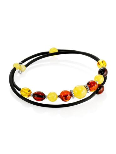 Bilərziklər: Endirim.Təbii baltik kəhrəbasından dəbli brasletlər və kolyelər.Simli — 3