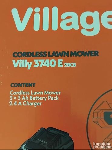 ručni špartač: Villager Villy 3740E akumulatorska kosačica, nova, neraspakovana — 3