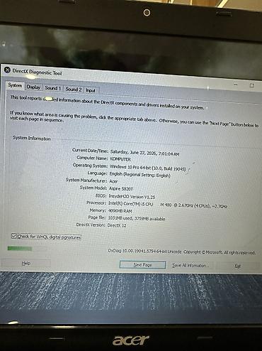 Ноутбуки и аксессуары: Б/у Acer Aspire, 15.6 ", Intel Core i5, 256 ГБ, Платная доставка — 4