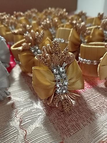 Ostali tekstil: Ukrasi za salvete – ručno rađeni prstenovi za salvete - Elegantni — 13