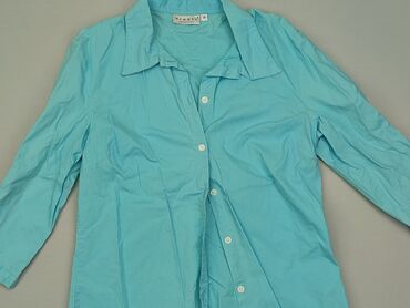 błękitne bluzki damskie: Koszula Damska, M, stan - Dobry