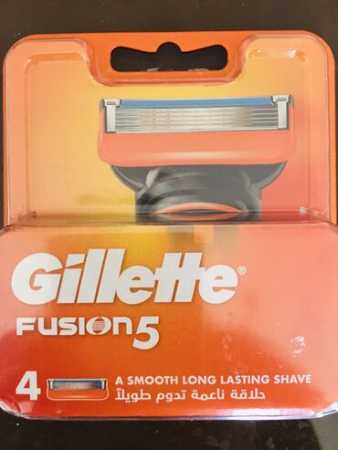 Digər məişət məhsulları: FUSION Gillette 5 kessen içinde 4 eded olandı bu Yarı qiymete satılır