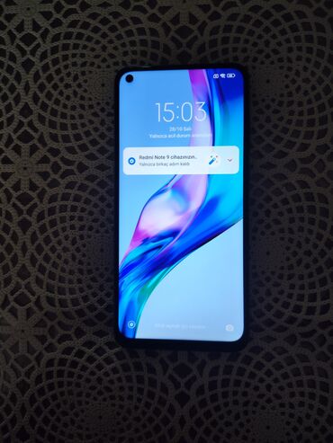 nokia 6.1 plus qiymeti: Redmi Note 9, 64 GB, rəng - Yaşıl, Barmaq izi