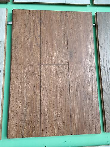 bedroom: Təbii ağac naxışlı döşəmə laminatı - Material: yüksək sıxlıqlı lövhə — 1