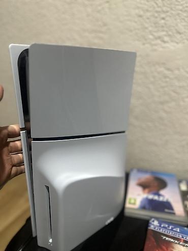 PS5 (Sony PlayStation 5): Sony ps 5 slim disc + подписка + 3 игр на дисках + два джойстика. Не — 9