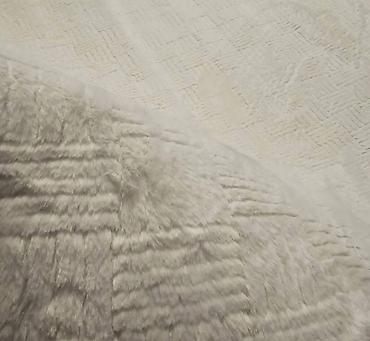 pillow: Tepih – krem boja, reljefni geometrijski dezen Tepih beli 200x160cm- — 7