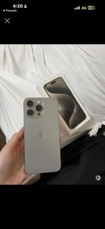 айфон х в бишкеке: IPhone 15 Pro Max, Колдонулган, 256 ГБ, Blue Titanium, Куту, 78 %