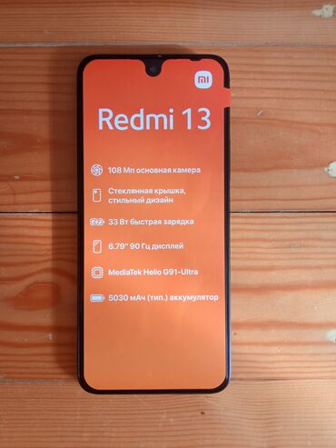 зарядка на телефон флай: Redmi 13, 256 GB, rəng - Qara