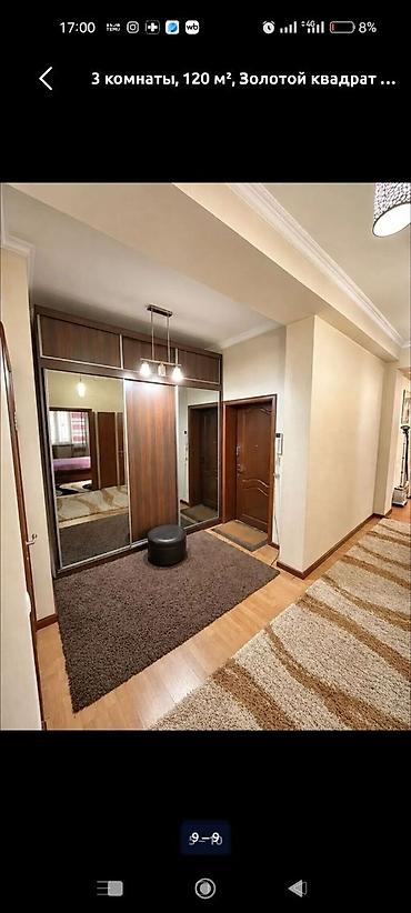 аренда клуб: 3 комнаты, 120 м², Золотой квадрат Элитка, 2 этаж, Евроремонт — 5
